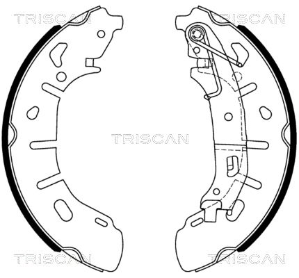 TRISCAN Комплект тормозных колодок 8100 15028