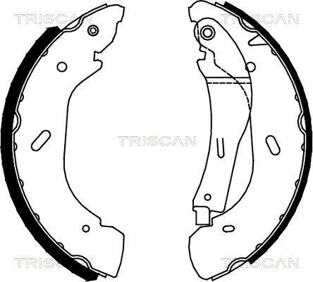 TRISCAN stabdžių trinkelių komplektas 8100 16005