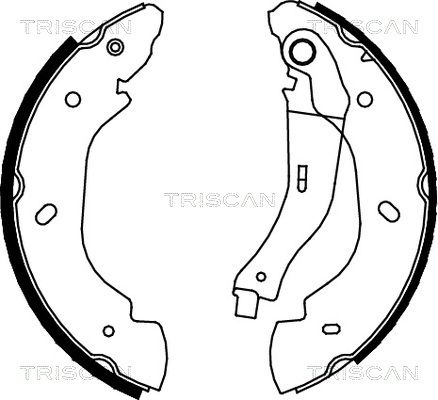 TRISCAN stabdžių trinkelių komplektas 8100 16007