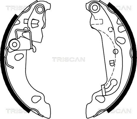 TRISCAN Комплект тормозных колодок 8100 16008