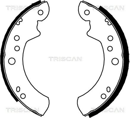 TRISCAN stabdžių trinkelių komplektas 8100 16443