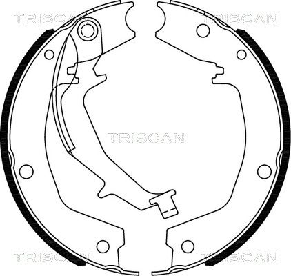 TRISCAN Комплект тормозных колодок, стояночная тормозная с 8100 18011