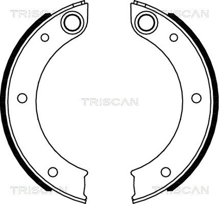 TRISCAN stabdžių trinkelių komplektas, stovėjimo stabdis 8100 20003