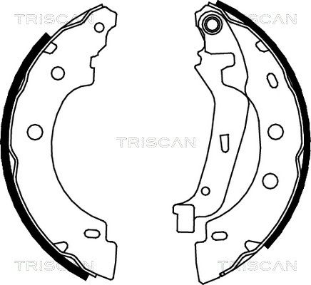 TRISCAN Комплект тормозных колодок 8100 25635