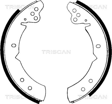 TRISCAN Комплект тормозных колодок 8100 27244