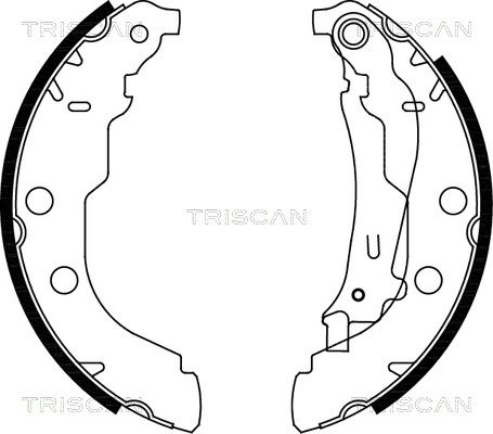 TRISCAN Комплект тормозных колодок 8100 28582