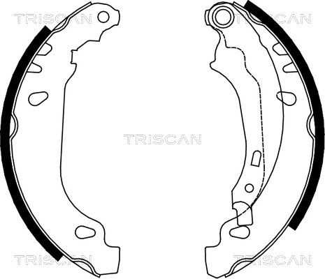 TRISCAN stabdžių trinkelių komplektas 8100 28636