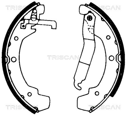 TRISCAN stabdžių trinkelių komplektas 8100 29437