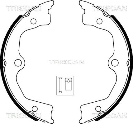 TRISCAN Комплект тормозных колодок, стояночная тормозная с 8100 40009