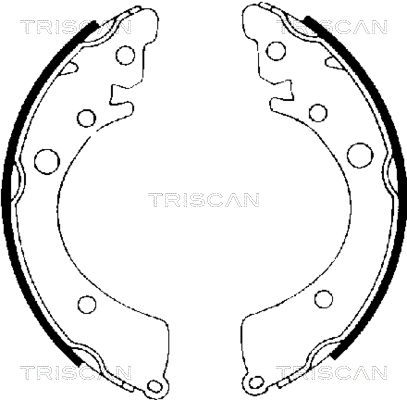 TRISCAN stabdžių trinkelių komplektas 8100 40402