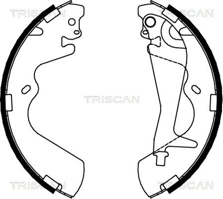 TRISCAN stabdžių trinkelių komplektas 8100 43010