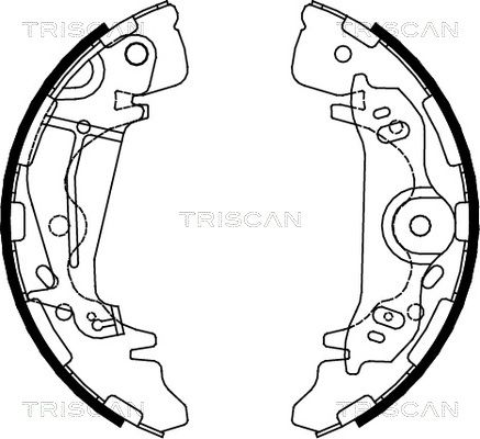 TRISCAN stabdžių trinkelių komplektas 8100 43017