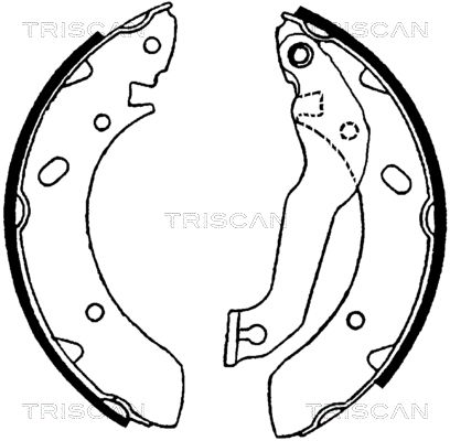 TRISCAN stabdžių trinkelių komplektas 8100 43561