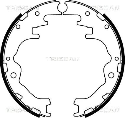 TRISCAN Комплект тормозных колодок 8100 50526