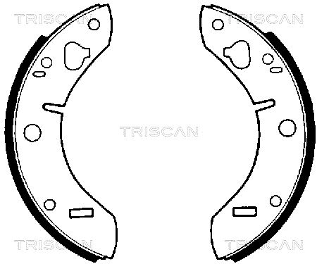 TRISCAN stabdžių trinkelių komplektas 8100 65011