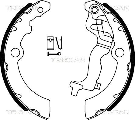 TRISCAN Комплект тормозных колодок 8100 69005