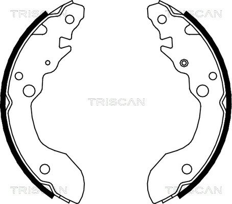 TRISCAN Комплект тормозных колодок 8100 69007