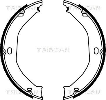 TRISCAN stabdžių trinkelių komplektas, stovėjimo stabdis 8100 80008