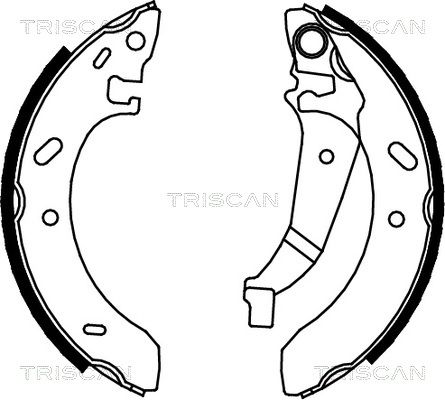 TRISCAN stabdžių trinkelių komplektas 8100 80016