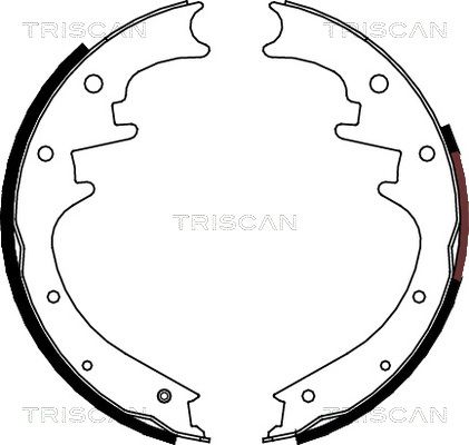 TRISCAN Комплект тормозных колодок 8100 80018