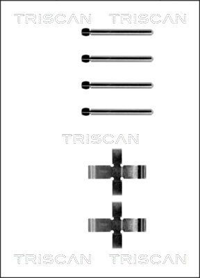 TRISCAN priedų komplektas, diskinių stabdžių trinkelės 8105 101141