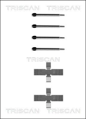 TRISCAN priedų komplektas, diskinių stabdžių trinkelės 8105 101288