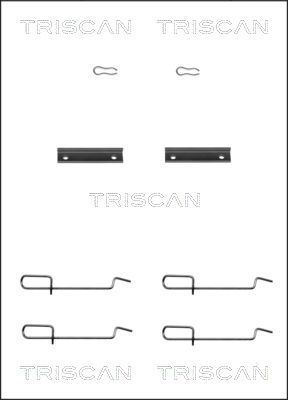 TRISCAN priedų komplektas, diskinių stabdžių trinkelės 8105 101592