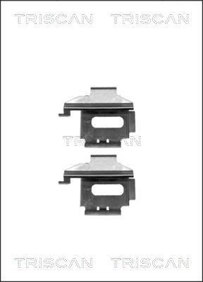 TRISCAN Комплектующие, колодки дискового тормоза 8105 101625