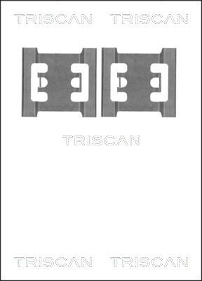 TRISCAN Комплектующие, колодки дискового тормоза 8105 101643