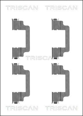 TRISCAN priedų komplektas, diskinių stabdžių trinkelės 8105 101659