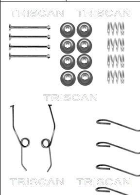 TRISCAN priedų komplektas, stabdžių trinkelės 8105 102570