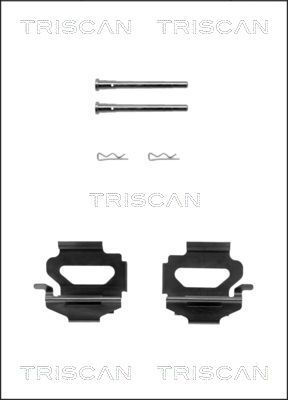 TRISCAN priedų komplektas, diskinių stabdžių trinkelės 8105 161574