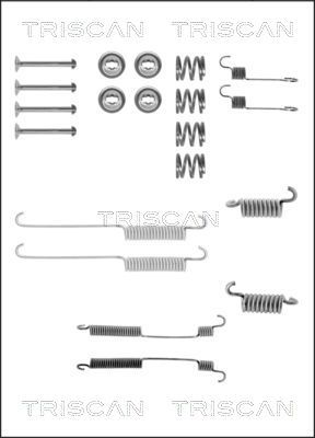 TRISCAN priedų komplektas, stabdžių trinkelės 8105 162036