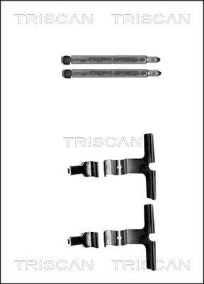TRISCAN priedų komplektas, diskinių stabdžių trinkelės 8105 231600