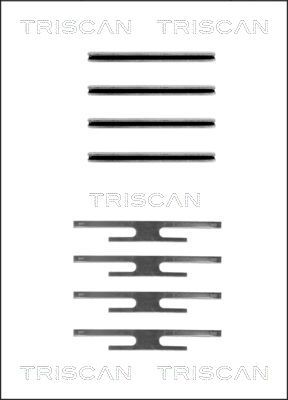 TRISCAN Комплектующие, колодки дискового тормоза 8105 241309