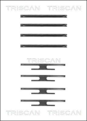 TRISCAN Комплектующие, колодки дискового тормоза 8105 241512