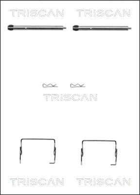 TRISCAN priedų komplektas, diskinių stabdžių trinkelės 8105 251595