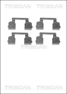 TRISCAN priedų komplektas, diskinių stabdžių trinkelės 8105 251597