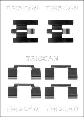 TRISCAN priedų komplektas, diskinių stabdžių trinkelės 8105 271603