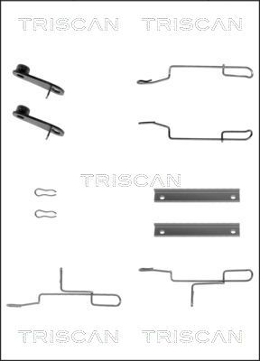 TRISCAN Комплектующие, колодки дискового тормоза 8105 281591