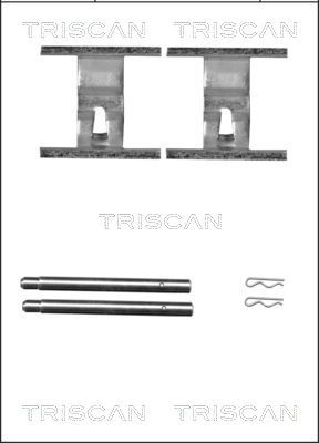TRISCAN priedų komplektas, diskinių stabdžių trinkelės 8105 291605