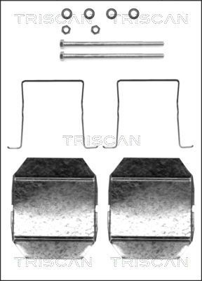 TRISCAN priedų komplektas, diskinių stabdžių trinkelės 8105 381611