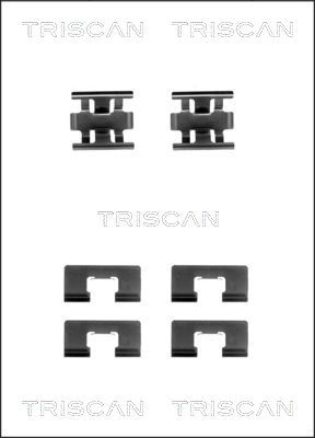 TRISCAN priedų komplektas, diskinių stabdžių trinkelės 8105 401606