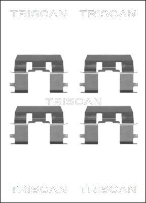 TRISCAN priedų komplektas, diskinių stabdžių trinkelės 8105 401617