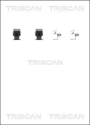 TRISCAN Комплектующие, колодки дискового тормоза 8105 421590