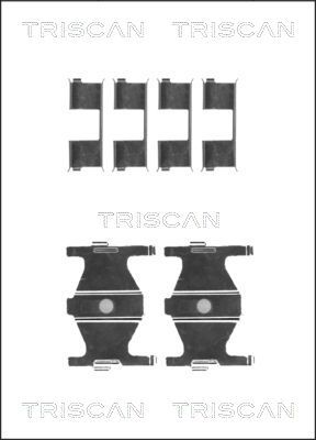 TRISCAN Комплектующие, колодки дискового тормоза 8105 431625