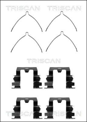 TRISCAN priedų komplektas, diskinių stabdžių trinkelės 8105 501576