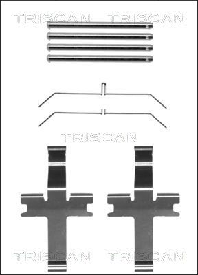 TRISCAN priedų komplektas, diskinių stabdžių trinkelės 8105 681535