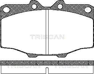 TRISCAN Комплект тормозных колодок, дисковый тормоз 8110 10034