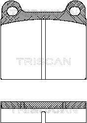 TRISCAN Комплект тормозных колодок, дисковый тормоз 8110 10201